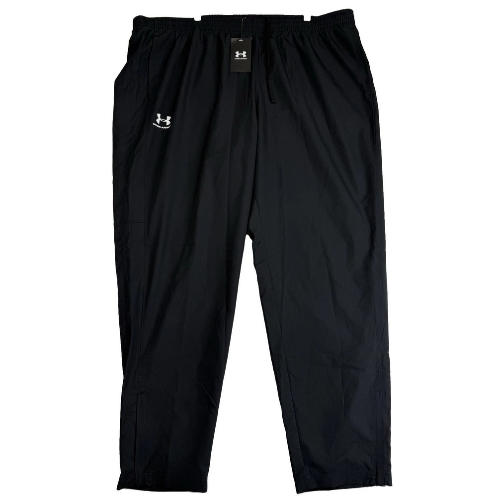 Under Armour Vital Pants Mens 3XL Black Woven Elastic Waist Activewear QLW263